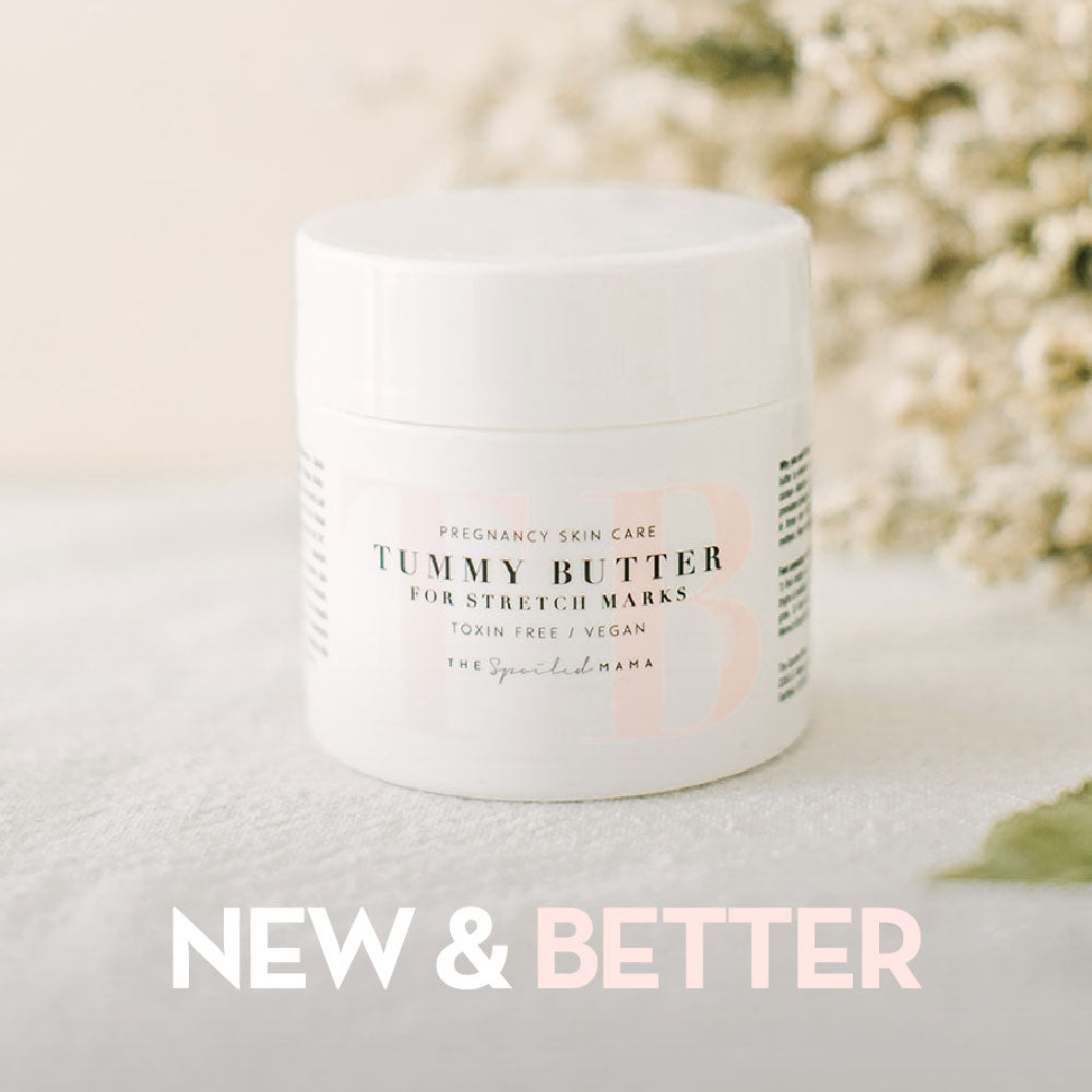 ic:shea butter on stretch marks with daily application