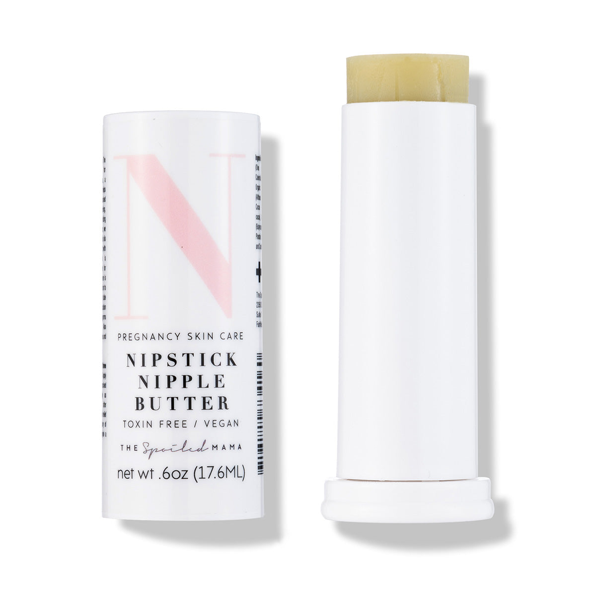 Nipstick Nipple Butter on white background